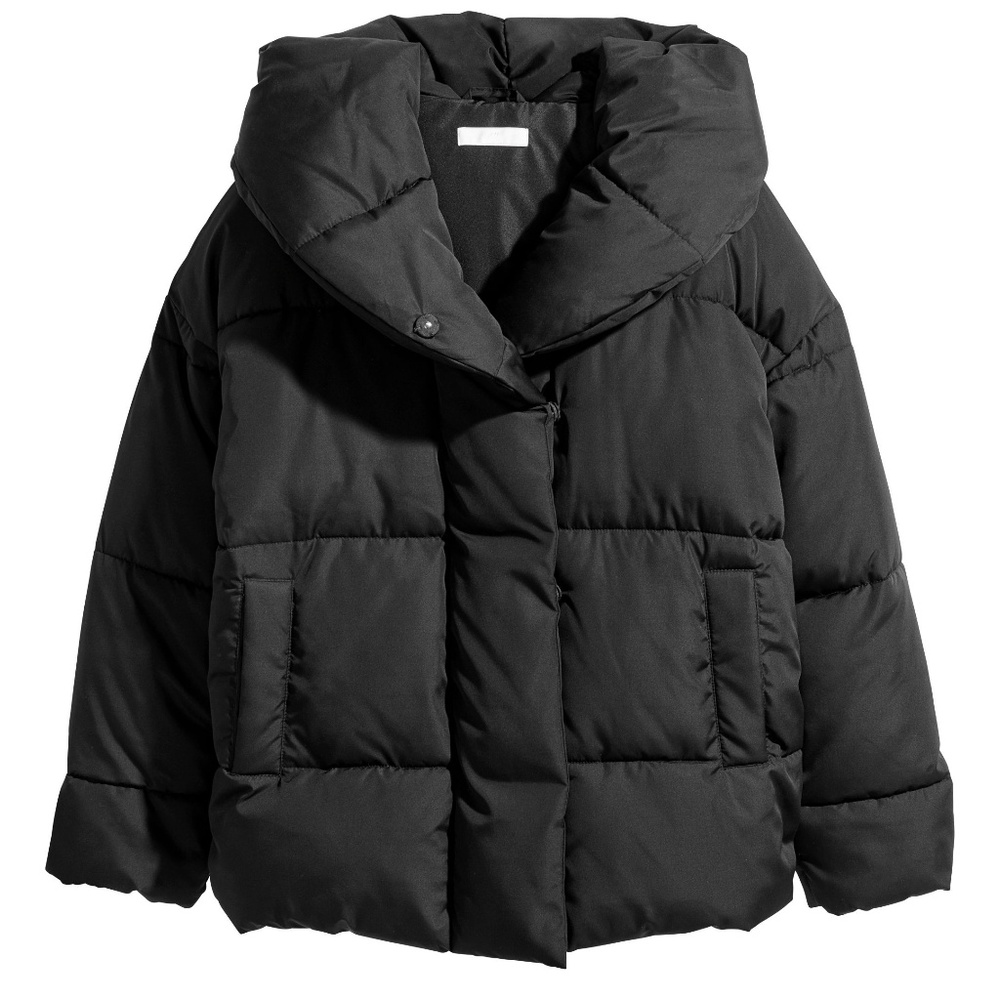 NWT | Padded jacket with a hood in Black